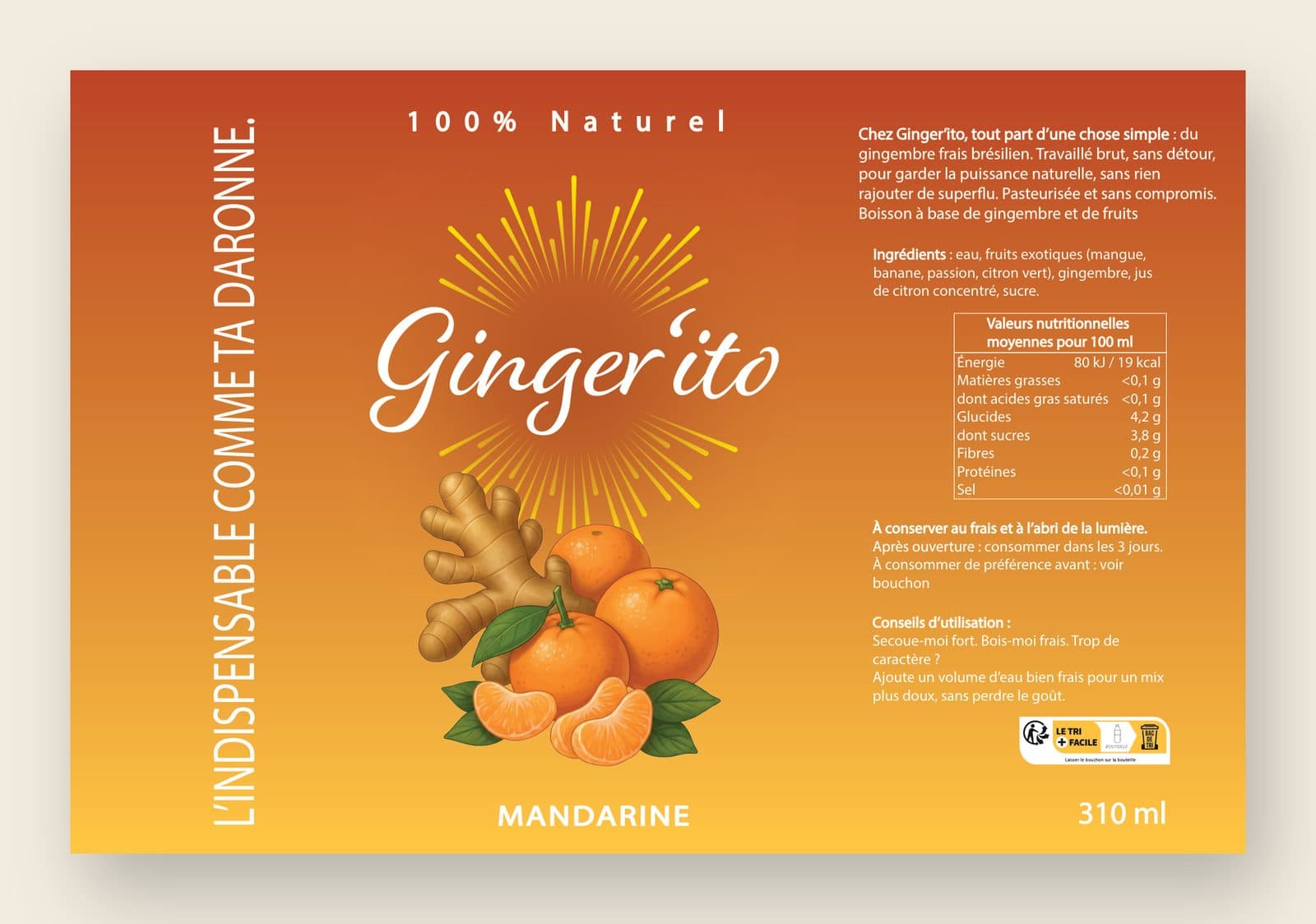 Étiquette Mandarine